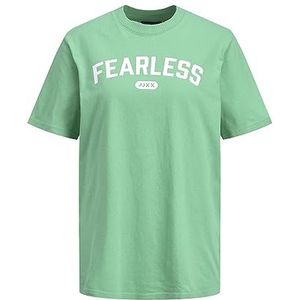 JACK & JONES Jjxx Jxbea Ss Relaxed Vint Tee Noos T-shirt voor dames, Absinthe Green/Detail:heldere witte print Cali 2, XS