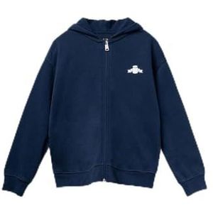 Replay Sweatjack met capuchon voor jongens, loose fit, 088 Deep Blue, 10 Jaar