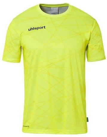 Uhlsport - Prediction - T-shirt - Geel Fluor - Korte Mouwen