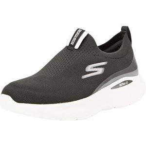 Skechers Dames GO Run LITE Aurora Sky, zwart textiel/witte trim, 4 UK, Zwart Textiel Wit Trim, 37 EU