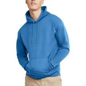 Hanes Heren Trui EcoSmart Hooded Sweatshirt, Denim Blauw, L