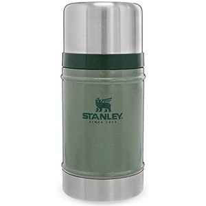 Stanley Classic Legendary Food Jar 0.7L Hammertone Green - Lunchbox houdt 15 Uur Warm, 18 Uur Koud - Deksel is ook kom - Lekvrij - BPA-Vrij - Vaatwasserbestendig