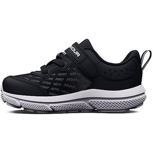 Under Armour UA BINF Assert 10 AC, Sneakers jongens, Black/White/White, 22 EU