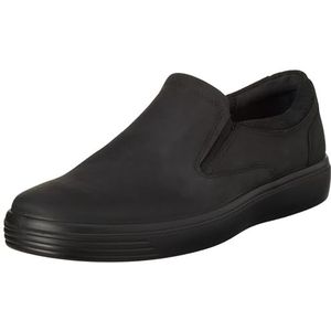 ECCO Heren Soft Classic Shoe, Black, 42 EU, zwart, 42 EU
