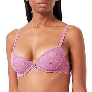 Emporio Armani Push-up beha voor dames, met verwijderbare pads en 2 lussen voor volwassenen, 36B, blauw, 80B