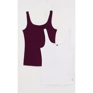 HUGO Twin vest, open purple543, L dames, Open Purple543, L