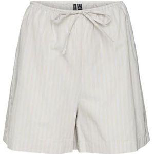 VERO MODA Vmgili Hw WVN Ga Shorts voor dames, Silver Lining/Aop: zandie, XL
