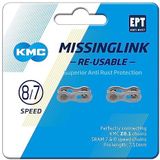 KMC X7/8 Chain Links, Collegamento Unisex Adulto, Silver, 7.1mm