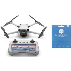 DJI Mini 3 Pro (DJI RC) & DJI Care Refresh 1-Year Plan, lichte opvouwbare camera-drone, 4K/60fps-video, 48MP, 34 min vliegtijd, < 249 g, drone voor beginners