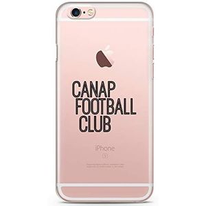 Zokko Beschermhoes voor iPhone 6 Plus/6S Plus, Banken Voetbal Club - zacht, transparant, inkt, zwart