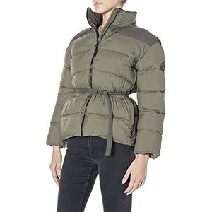 Replay Gewatteerde jas voor dames, 851 Olijf., XL