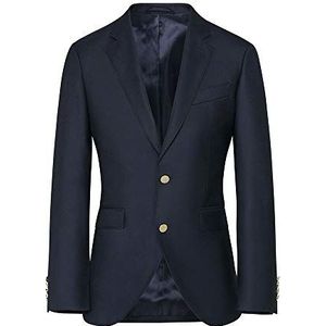 Hackett London Heren Navy Gb Blazer Sb Suit Jacket, 595marine, W40/L34