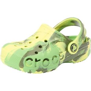 Crocs Baya Clog T, uniseks klompen voor jongens, Marbled Citrus, 19/20 EU