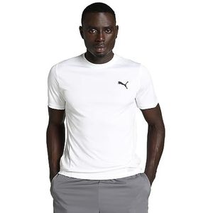 PUMA Heren Train All Day Tee T-shirt, puma wit, S