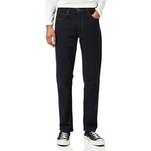 Lee Brooklyn Straight Jeans, voor heren, blauw zwart, 30W / 36L