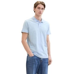 TOM TAILOR Poloshirt voor heren, 35601 Windsurf Blue Fine Stripe, XL