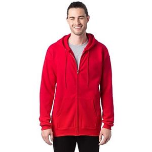 Hanes Ultimate Cotton - Full-Zip Hooded Sweatshirt. F283 DeepRed 2XL