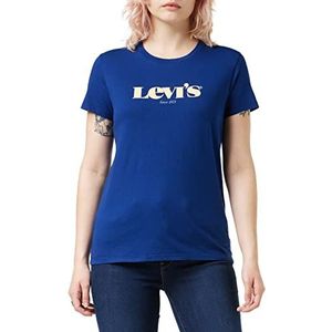 Levi's dames t-shirt The Perfect Tee, New Logo Estate Blue, S