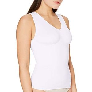 belly cloud Damestape naadloze shapewear, figuurvormende top, wit (wit 099), 3XL