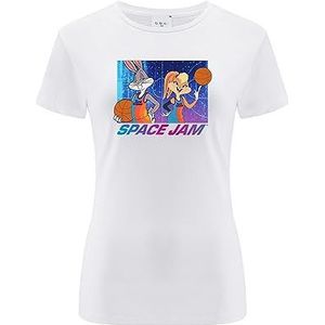 ERT GROUP Origineel en officieel gelicentieerd door Looney Tunes White dames T-shirt, Space Jam 017, eenzijdige print, maat 3XL, Space Jam 017 Wit, 3XL
