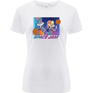 Ert Group Space Jam 017 White T-shirt, XXS dames, Space Jam 017 White, XXS