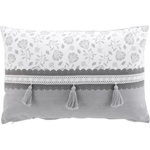 douceur d'intérieur, Afneembaar kussen (40 x 60 cm) Flavie, katoen/polyester bedrukt