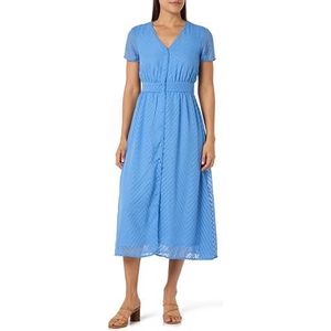 VIMICHELLE S/S V-hals MIDI Dress/KA, Coronet Blue, 36