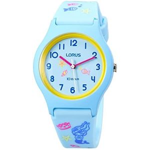 Lorus Kids-horloge kwarts kunststof met siliconen band RRX51HX9, blauw, Riemen.