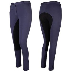 PFIFF 101197 Rijbroek voor dames met volledige bekleding, blauw-zwart, 48