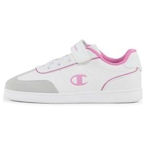 Champion Prestige MS G PS Low Sneakers, Bianco/Roze (WW003), 31 EU, Bianco Rosa Ww003, 31 EU