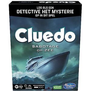 Cluedo Sabotage op zee, een ontsnappings- en detectivespel, escape room-bordspel, coöperatief spel, 1-6 spelers