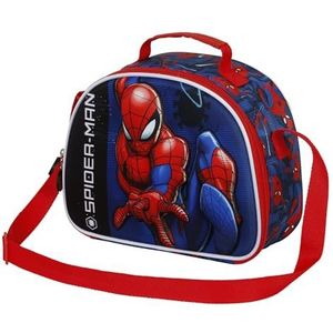 Spiderman Speed-3D lunchtas, rood, Rood, Eén maat, 3D Lunch Bag Snelheid