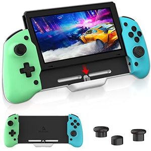 NexiGo Schakelaarcontroller voor handbediende modus, ergonomische controller voor Nintendo Switch met 6-assige gyroscoop, dubbele motortrillingen, compatibel met alle schakelgames, niet voor OLED,