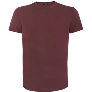 Womo Underwear Casual T-shirt MC hals of bordeaux, bordeaux., S/XXL