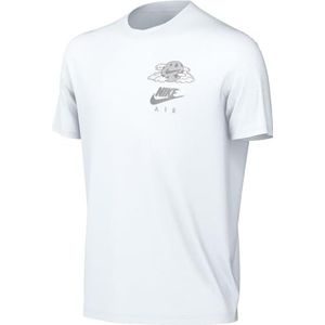 Nike Unisex Kids K NSW Tee Air 2, White, FN9619-100, XS