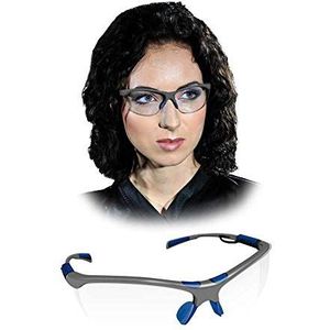 OO-SPEED veiligheidsbril, transparant-grijs-blauw, effen maat, 12 stuks