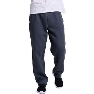 Russell Athletic Men's Dri-Power Open Bottom Sweatpants with Pockets, Black Heather, Medium