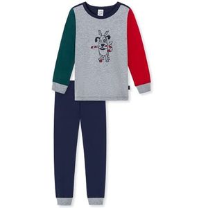 Schiesser Lange pyjamaset voor jongens en kinderen, organisch katoen, meerkleurig 12, 98 cm