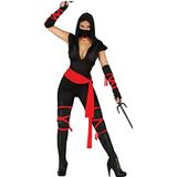 Zwart Ninja kostuum voor vrouwen