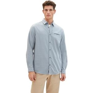 TOM TAILOR Herenhemd, 33872 - Grijs Mint Tonal Structuur, L