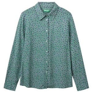 United Colors of Benetton Camicia 5t17dq0az damesshirt, veelkleurig, M, Meerkleurig, M