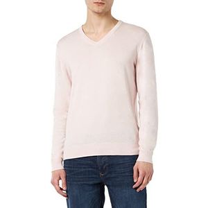 Hackett London Heren katoen kasjmier V trui trui, Lichtroze, XXL