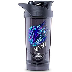 Shieldmixer Hero Pro Classic Shaker Sub Zero - BPA-vrij - Gym Accessoires - Eiwitshaker - Fitness Drinkfles - Zwart - 700ml
