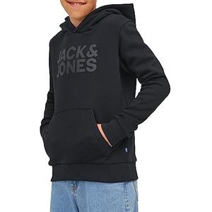 JACK & JONES JUNIOR Hoodie JJECORP met Logo Zwart