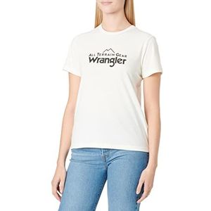 All Terrain Gear by Wrangler Dames Logo Tee Shirt, Marshmallow, Medium