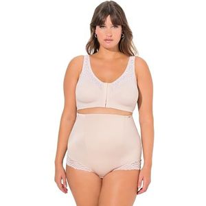 Ulla Popken Dames ontlastingsbeha Kelly, zonder beugel, voorsluiting, C-D beha, lichtbeige, 130, lichtbeige, 130