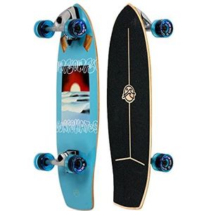 Flow Surf Skates Grom 29"" Blauw Surf Skateboard met Carving Truck
