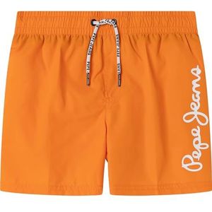 Pepe Jeans Zwembroek met logo voor jongens, Oranje(oranje), 6 jaar