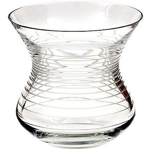 Glas van Sèvres strombos vaas, glas, 24 x 24 x 25 cm