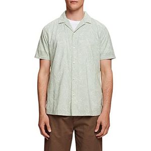 ESPRIT Shirt met korte mouwen met patroon, groen (Pastel Green), XS